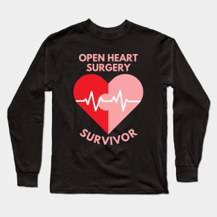 Open Heart Surgery Survivor Long Sleeve T-Shirt